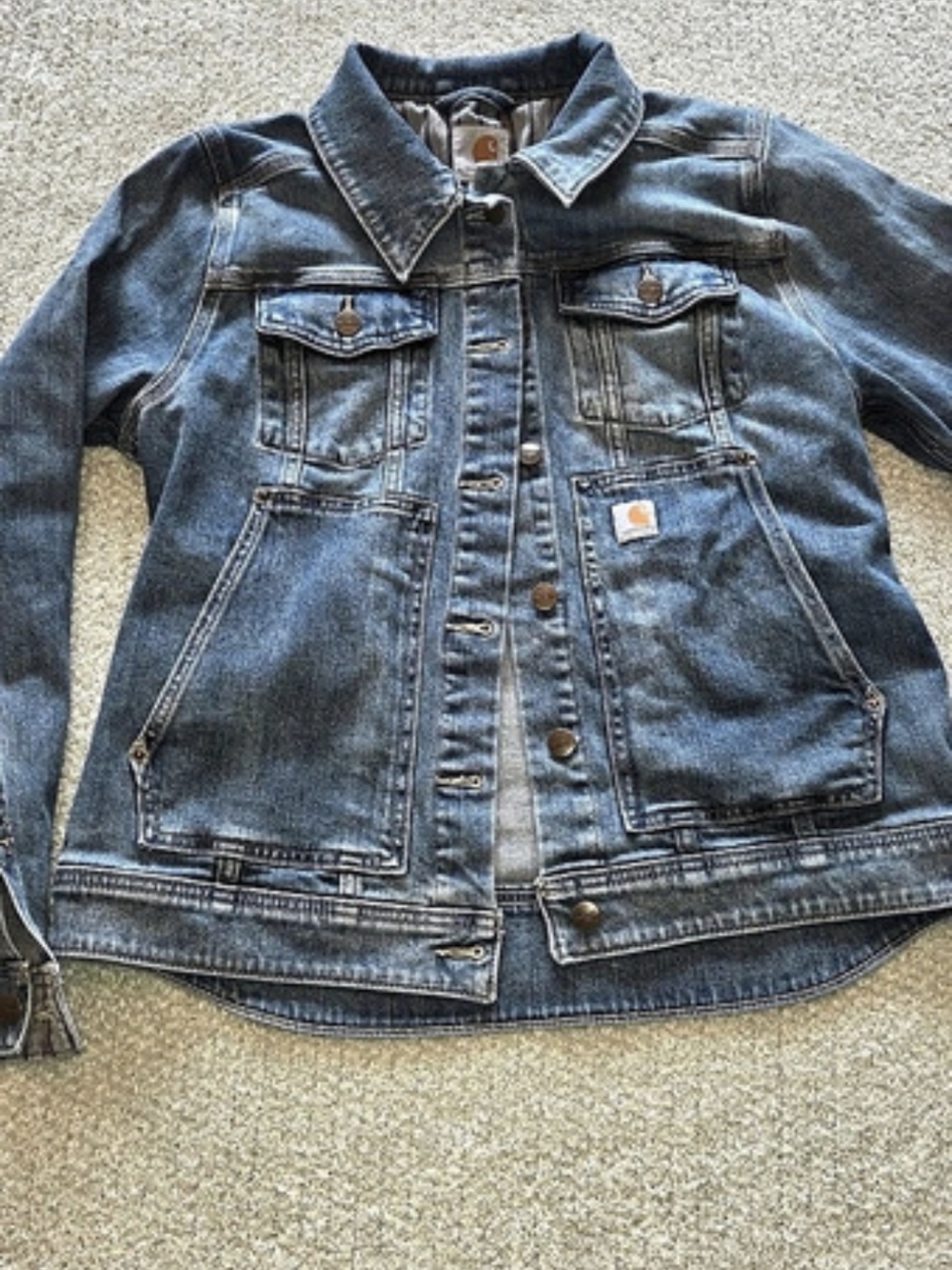 Carhartt Denim Jacket Blue Size Medium